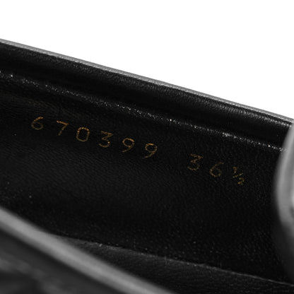 Gucci Nappa Matelasse Double G Marmont Loafers 36.5 Black 8 of 9
