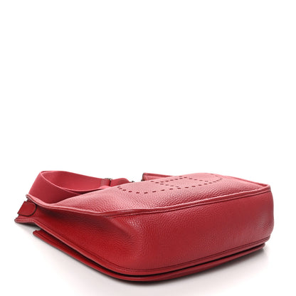 Hermes Taurillon Clemence Evelyne II GM Rouge Garance 4 of 10