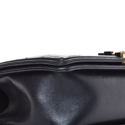 Chanel Lambskin Embossed Medium Boy Cube Flap Navy 11 of 13
