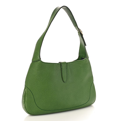 Gucci Soft Grained Calfskin Jackie O Hobo Green 3 of 13