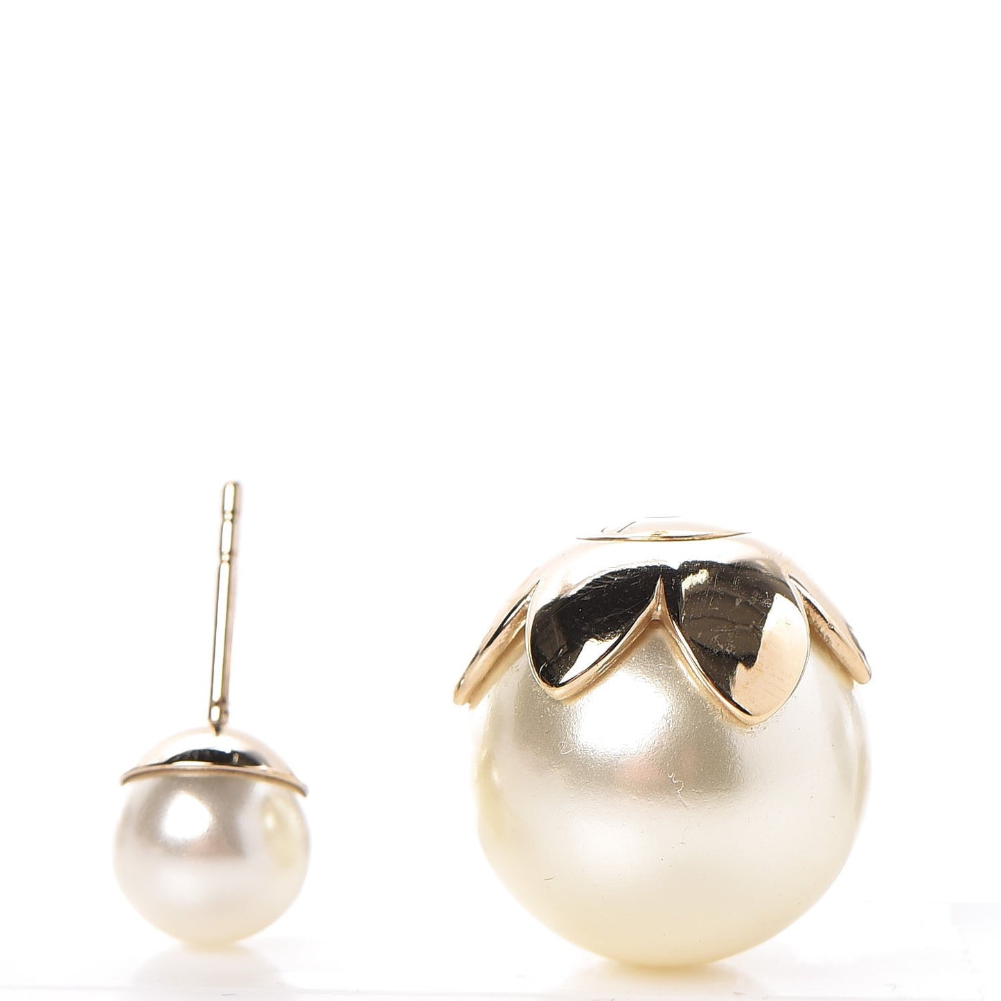 Pearl Mise En Dior Tribal Earrings Gold