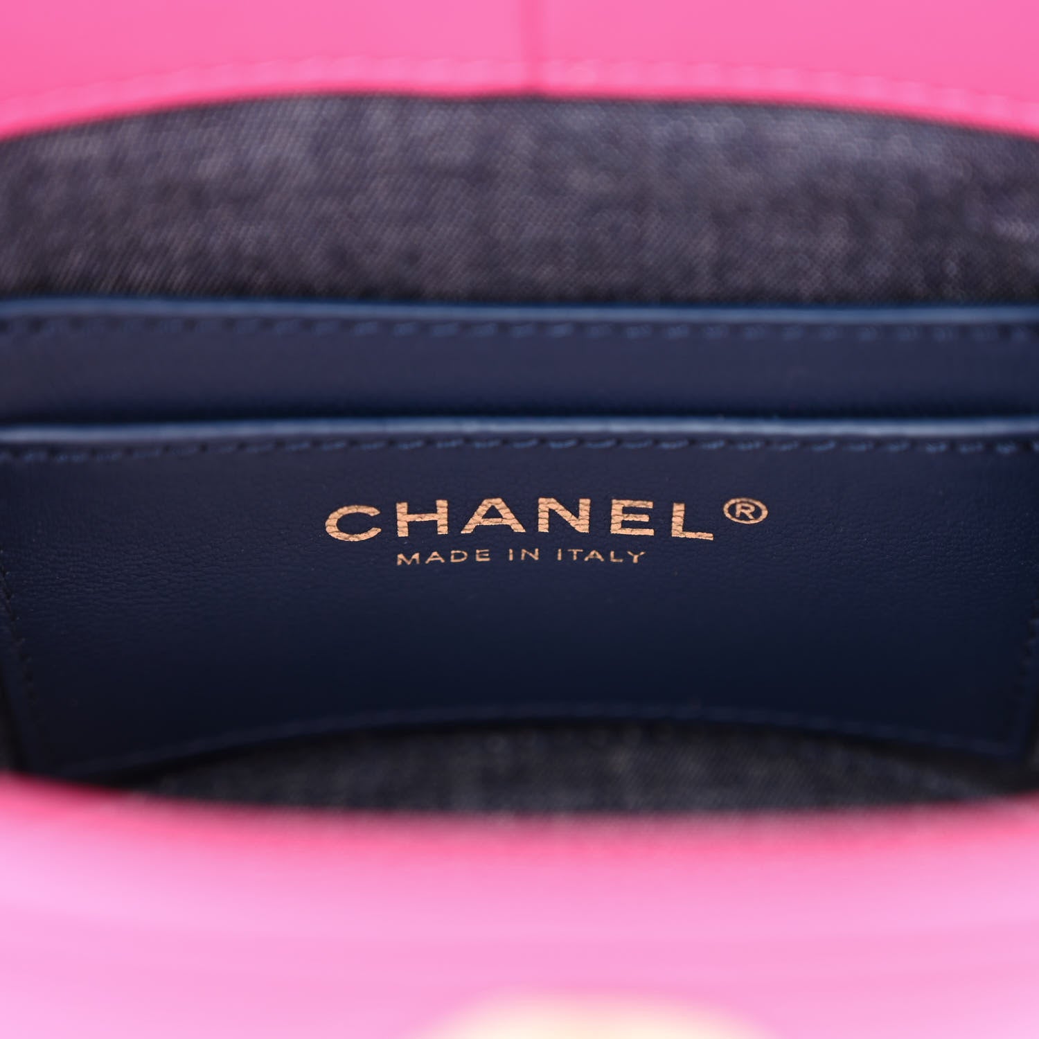 Chanel Lambskin Resin Elegant Chain Vanity Case Dark Pink 6 of 10