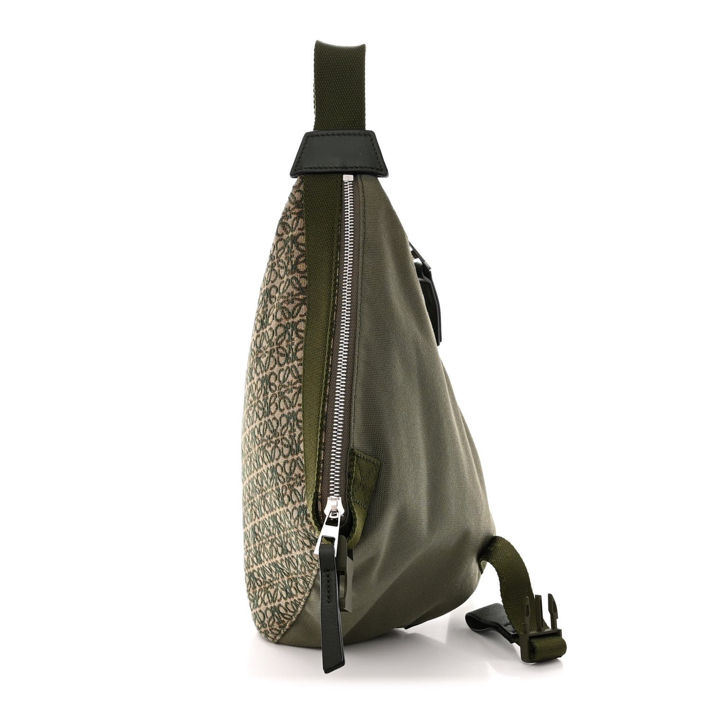Jacquard Anagram Calfskin Anton Sling Avocado Green