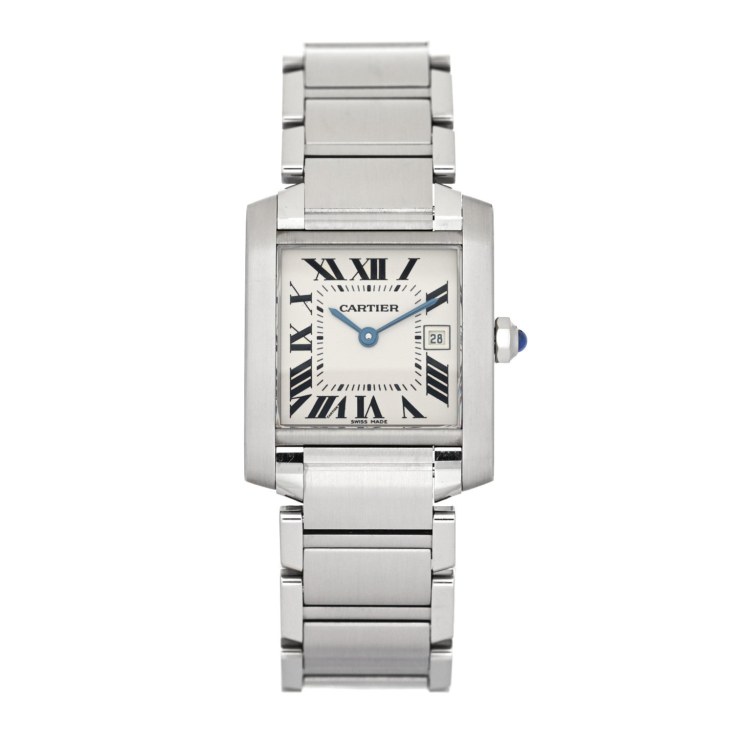 Cartier Stainless Steel 25mm Tank Francaise Quartz Watch 1 of 4