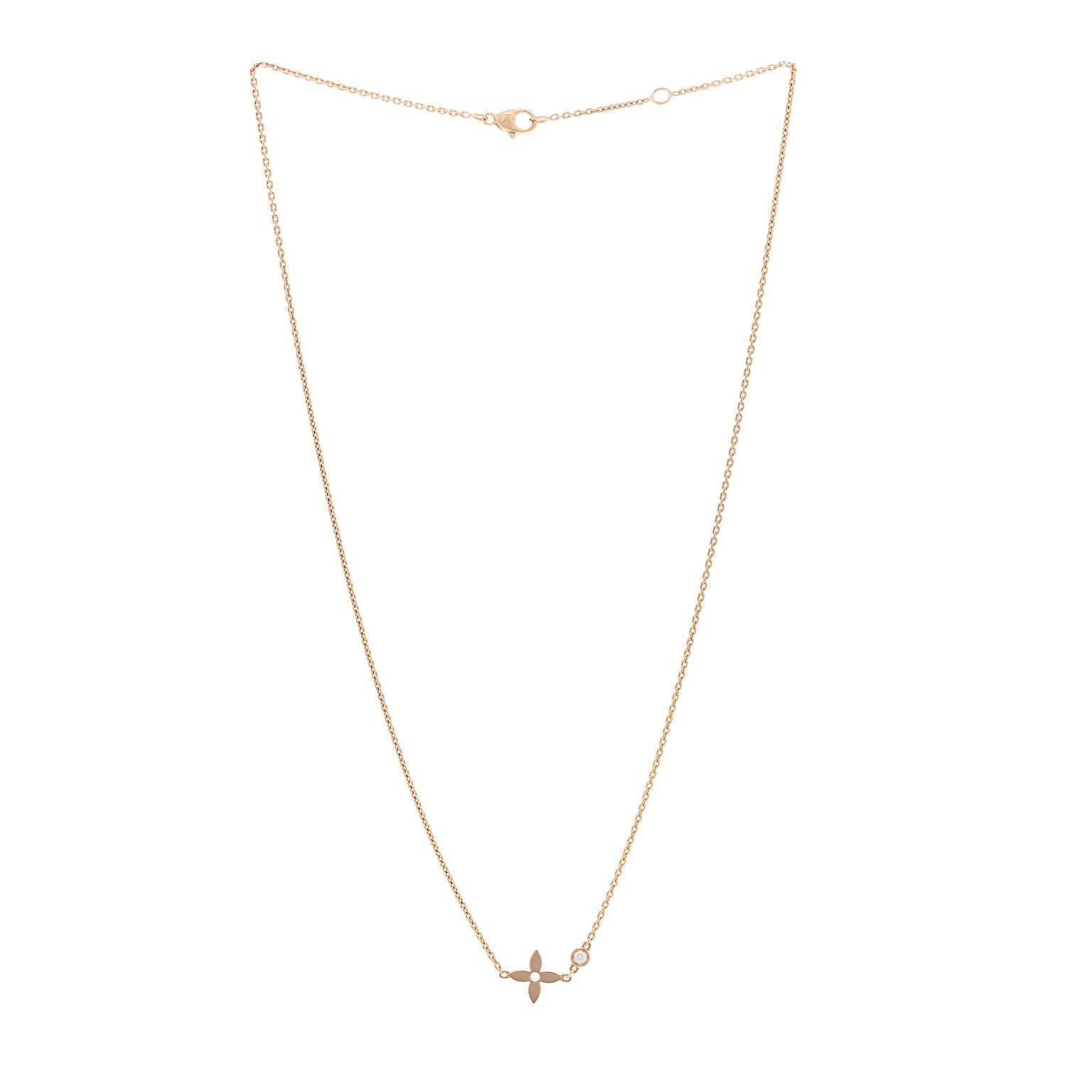Louis Vuitton 18K Pink Gold Diamond Idylle Blossom Pendant Necklace 3 of 5
