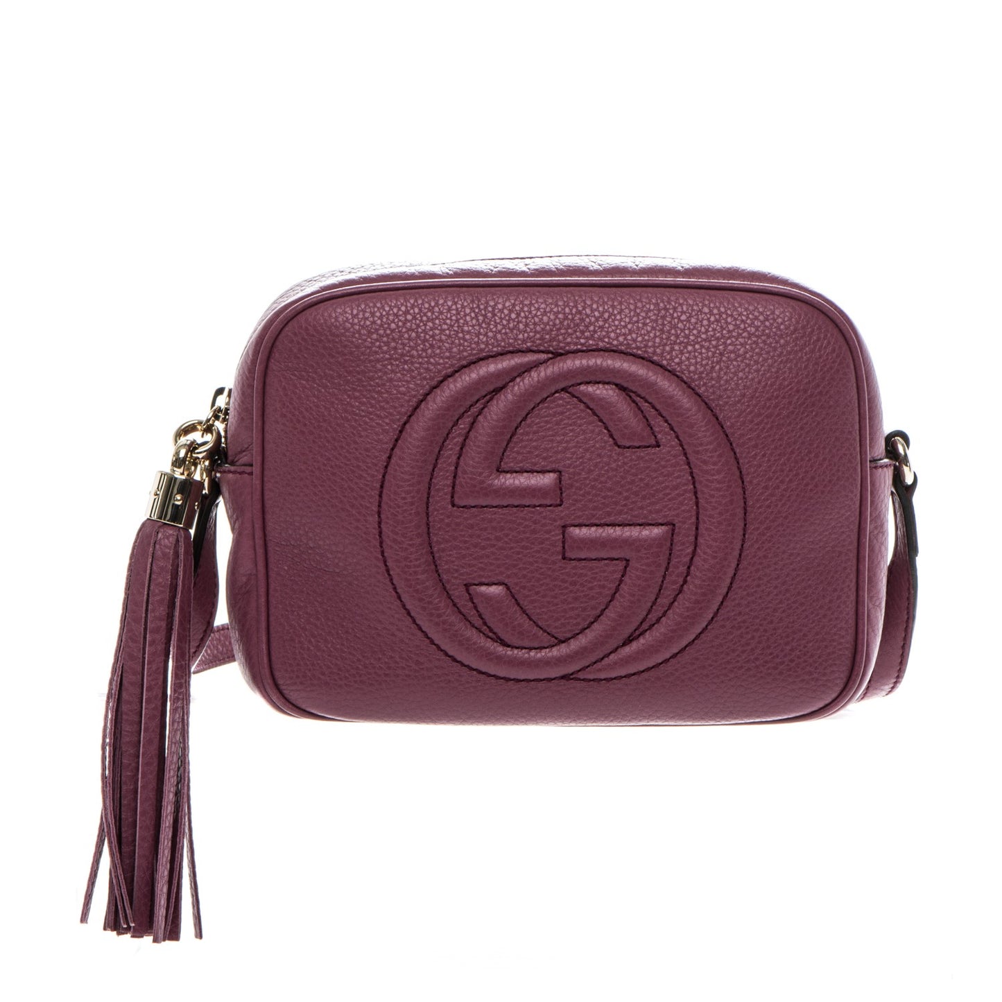 Pebbled Calfskin Small Soho Disco Bag Peonia Flower