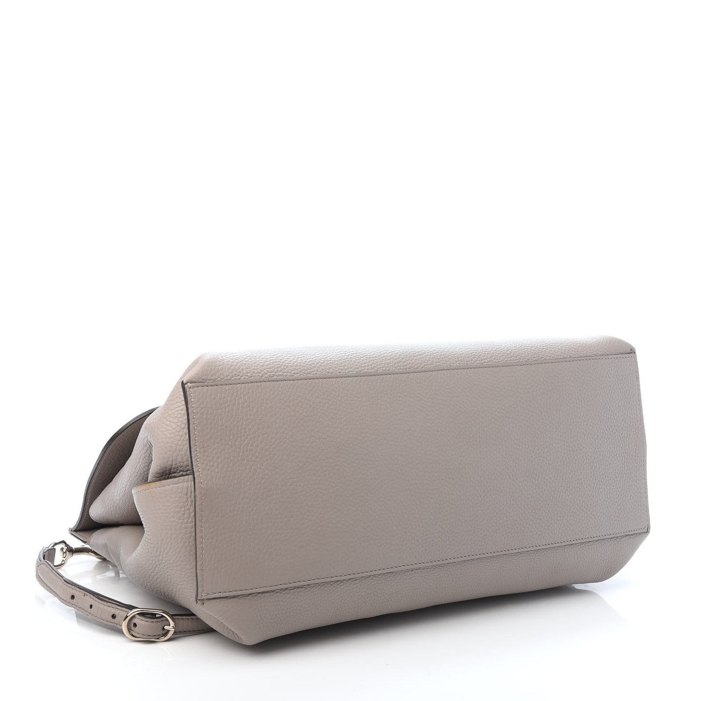 Cellarius Calfskin Large Bamboo Daily Top Handle Bag Storm Grey
