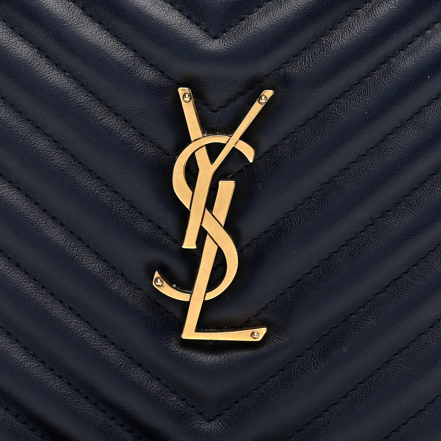 Calfskin Matelasse Monogram Lou Camera Bag Navy