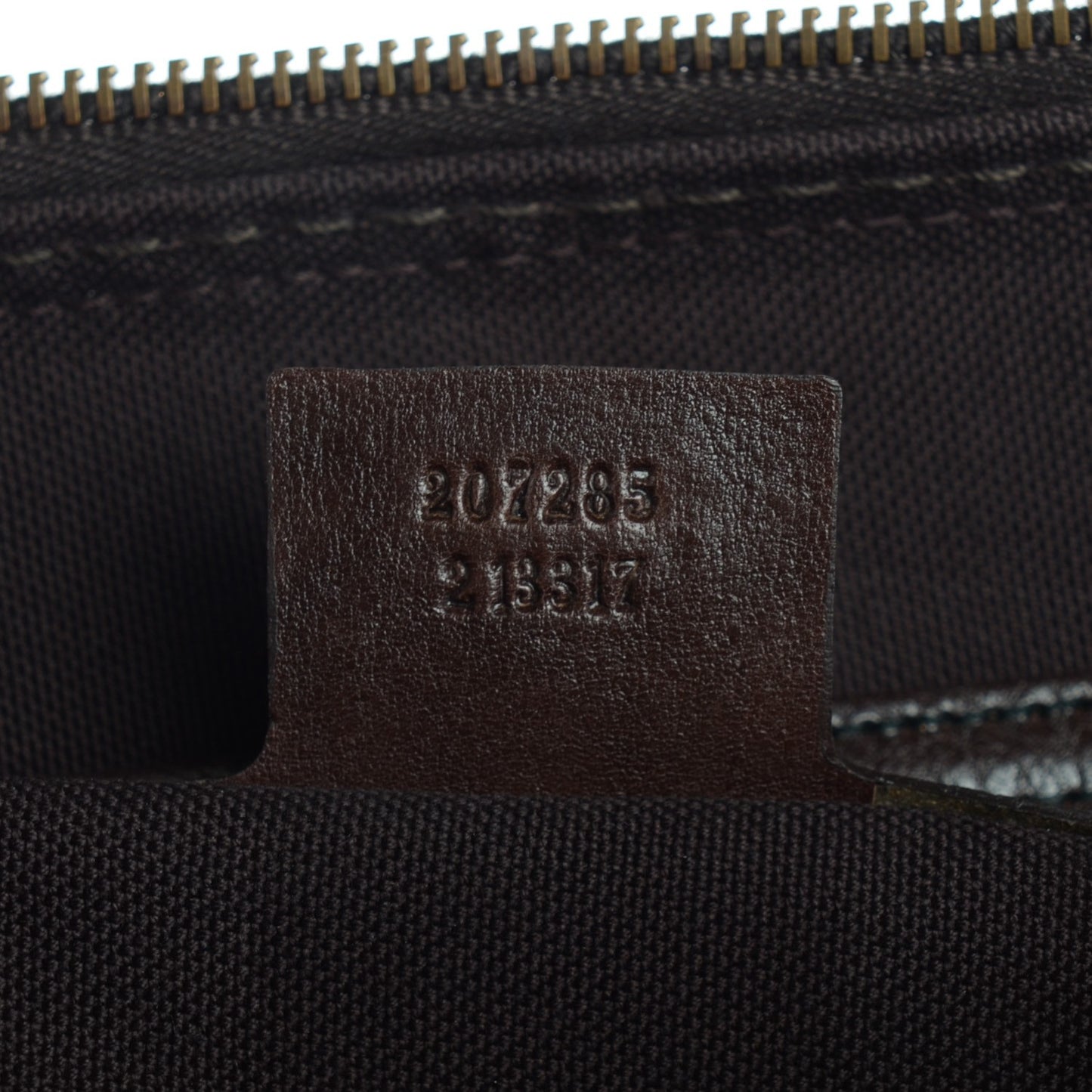 Crystal Monogram Small Babouska Tote Dark Brown