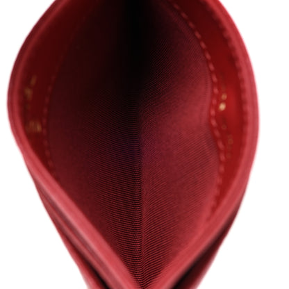 Chanel Caviar Camellia Embossed Card Holder Red 5 of 9