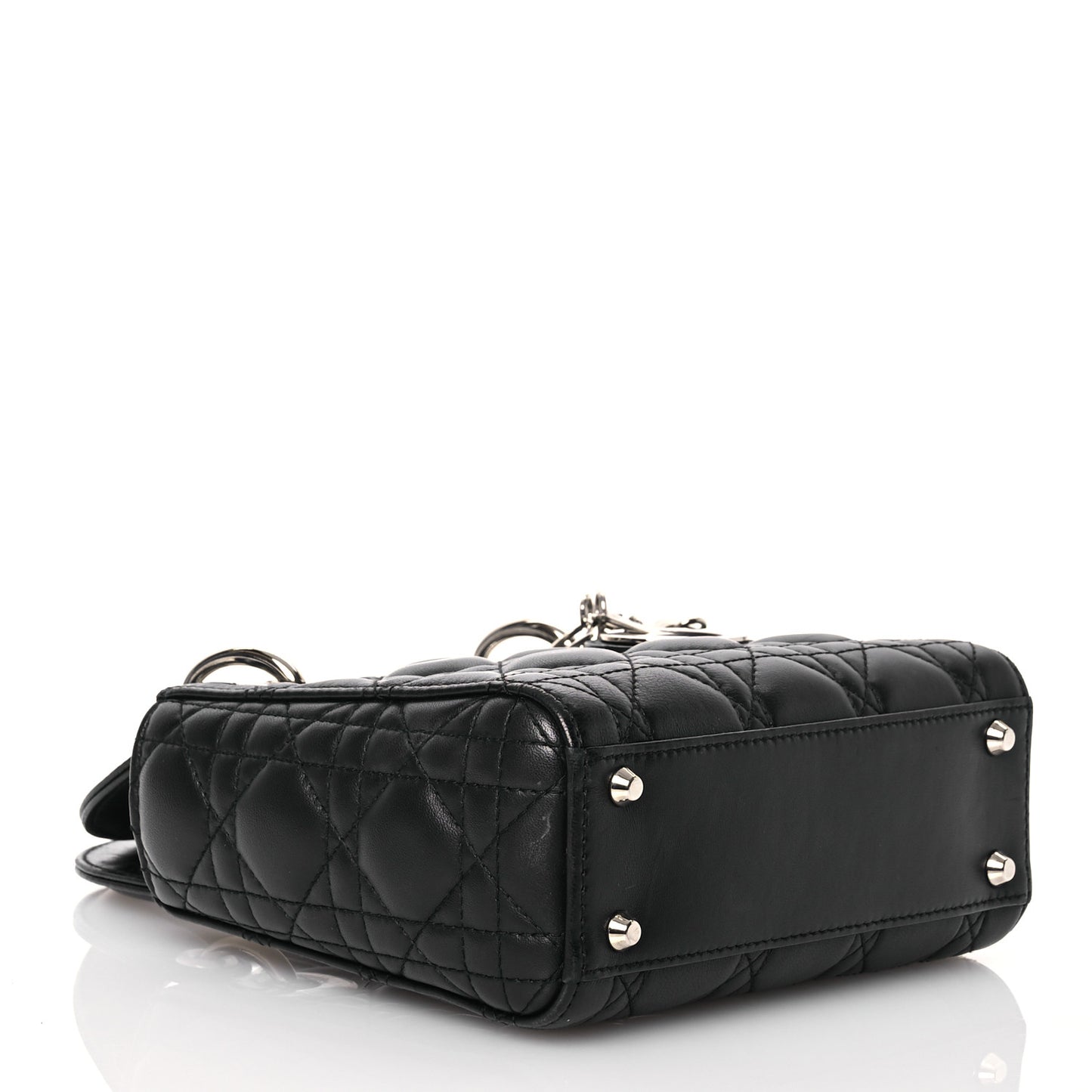 Lambskin Cannage Mini Lady Dior Black