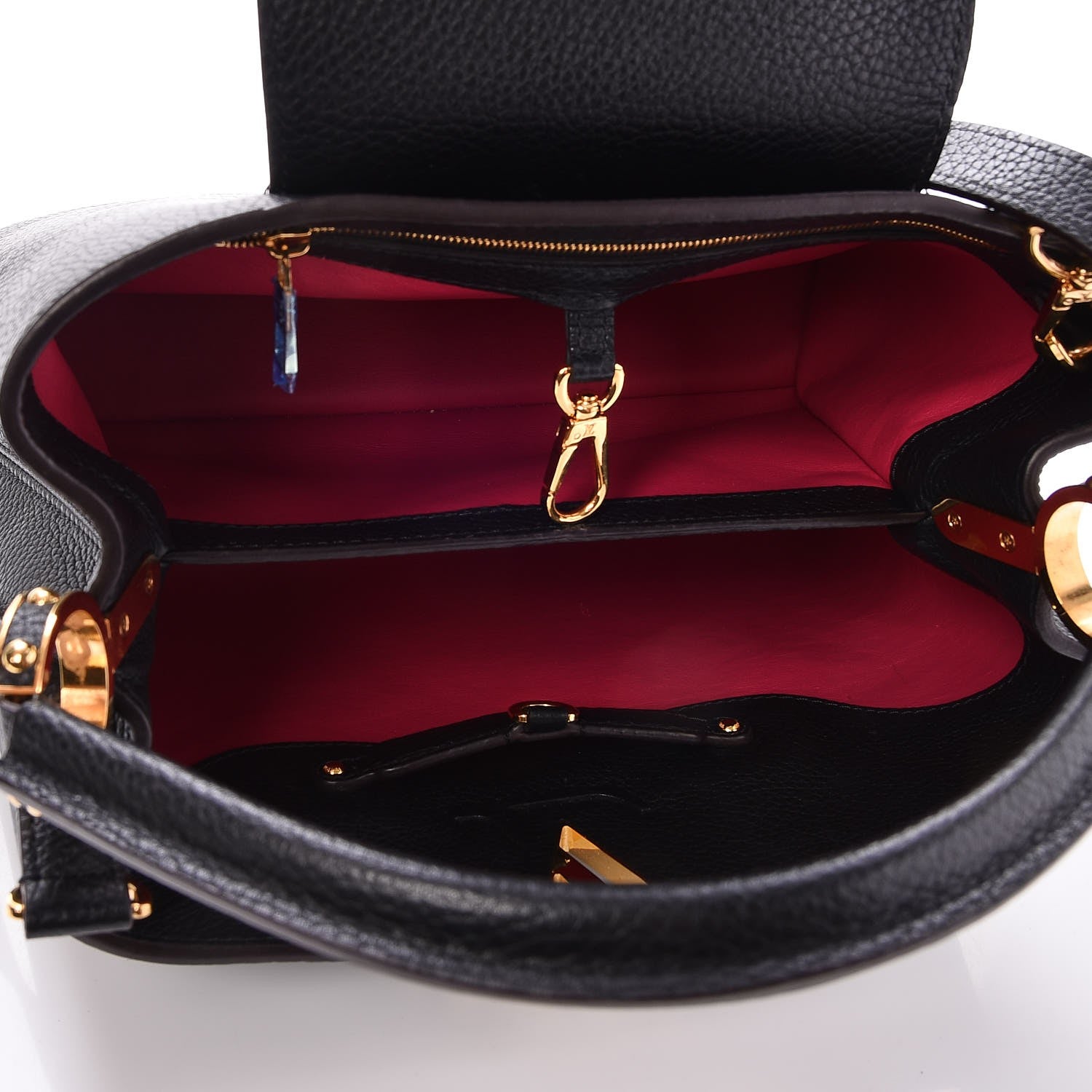 Louis Vuitton Taurillon Capucines PM Black 6 of 8