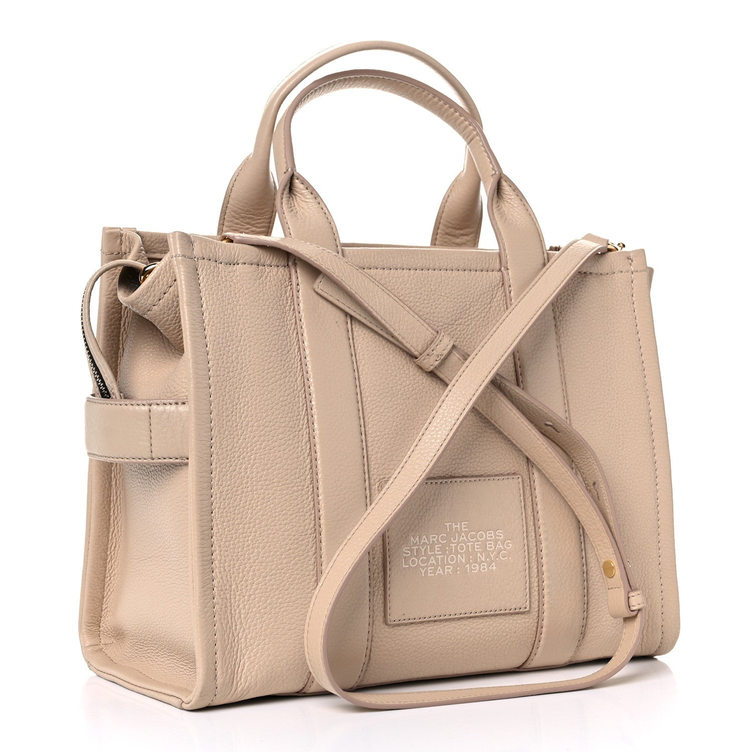 Marc Jacobs Grained Calfskin Medium The Tote Bag Twine 3 of 11