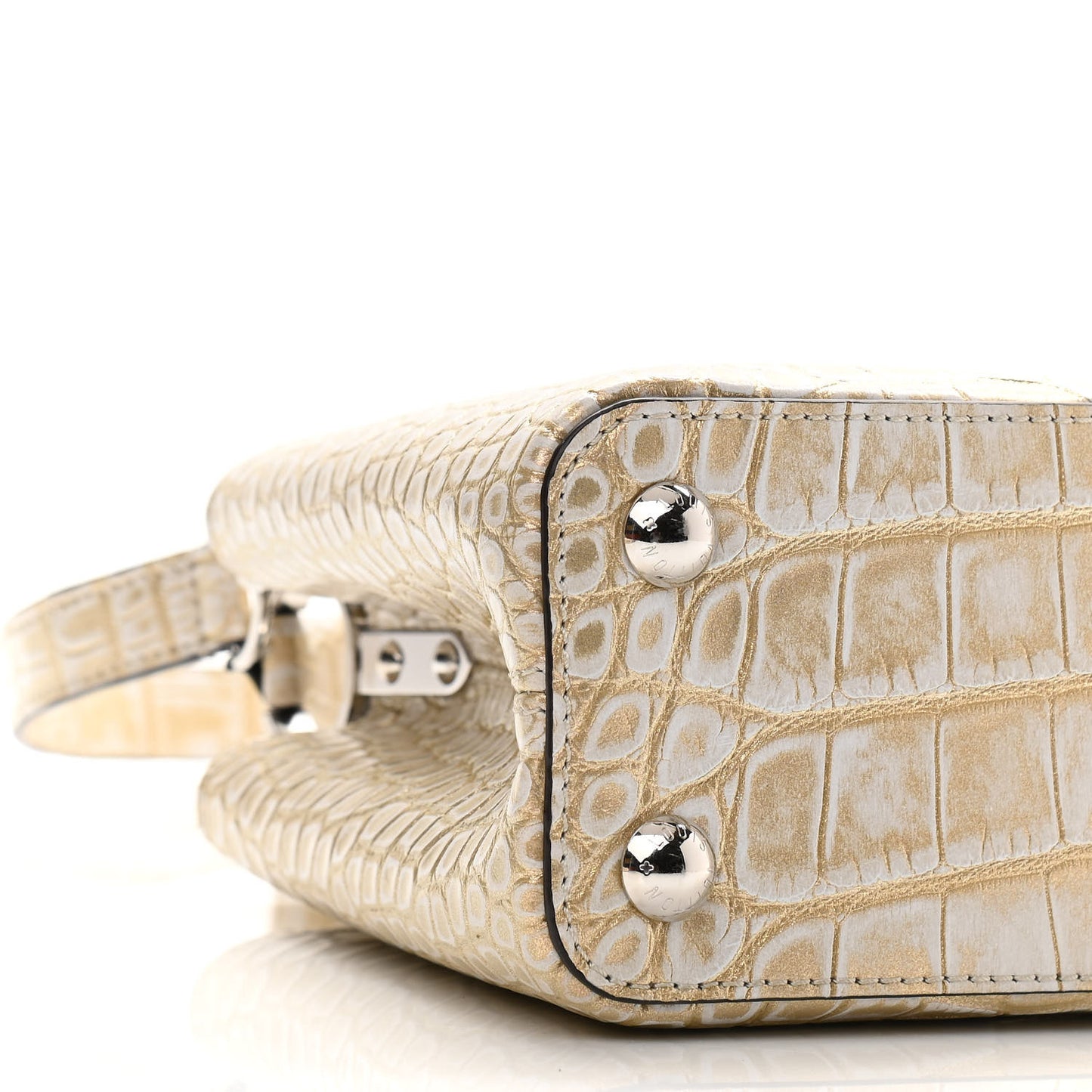 Alligator Capucines BB Mordore Gold