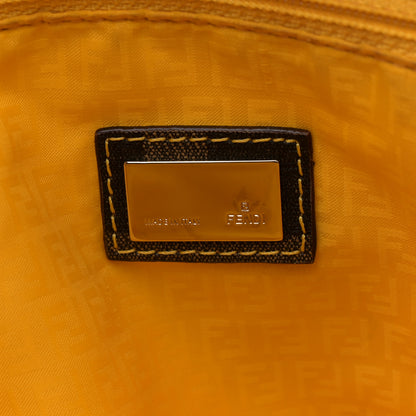 Fendi Zucca Spalmati Small Roll Tote Tobacco Yellow 6 of 18