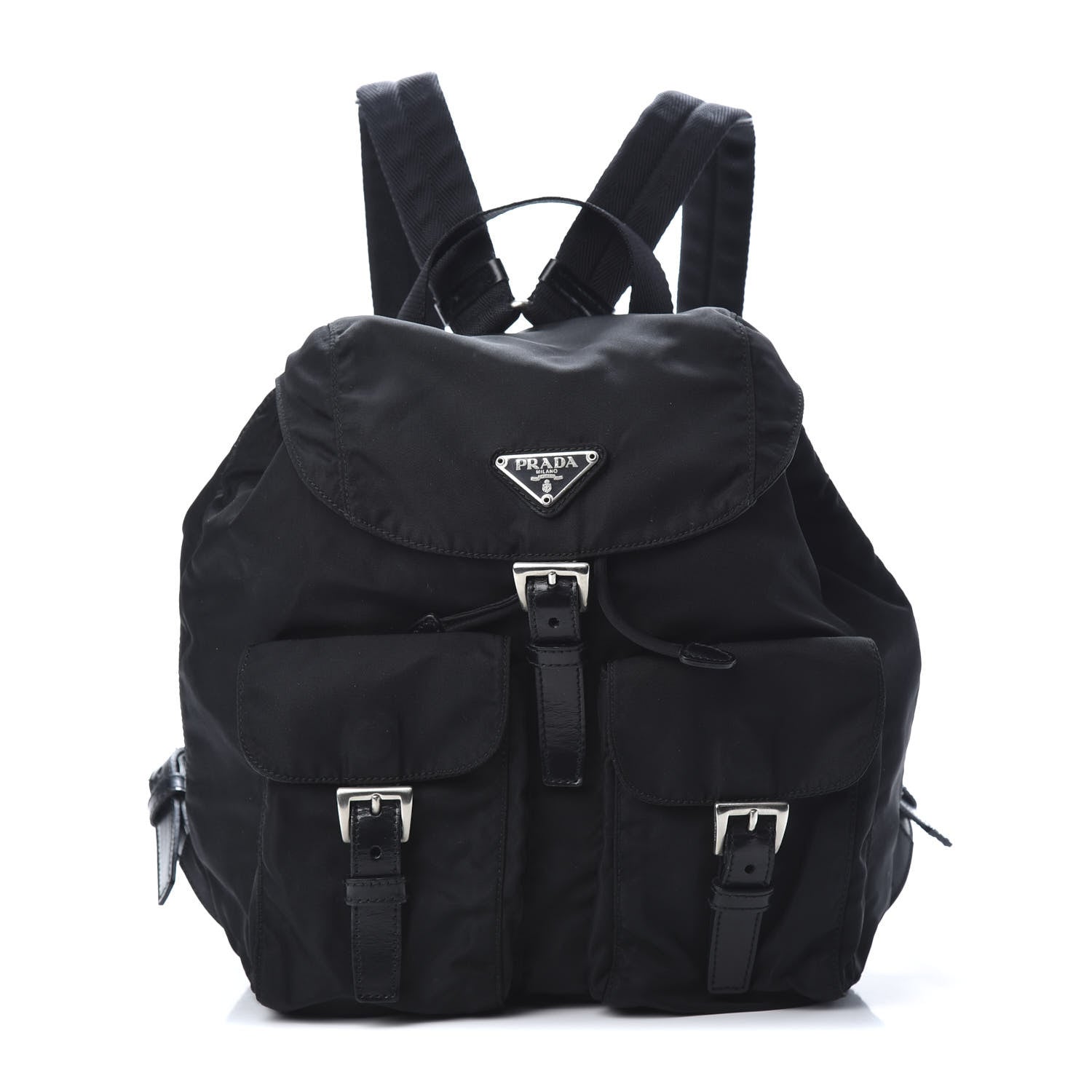 Prada Nylon Vela Medium Backpack Black 1 of 9