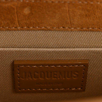 Jacquemus Suede Crocodile Embossed Le Chiquito Moyen Brown 7 of 12