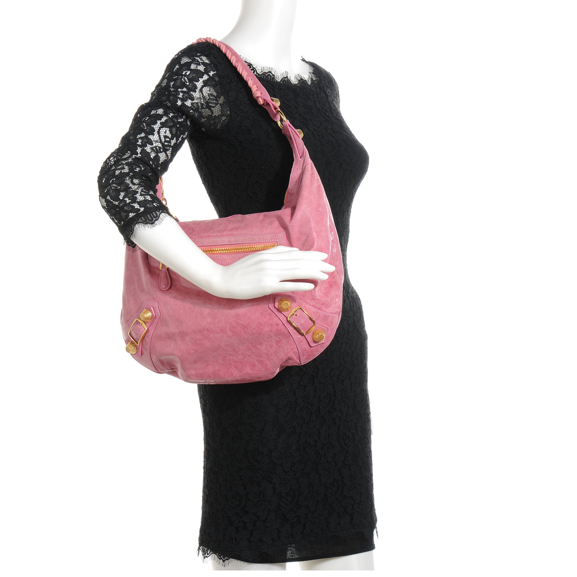 Balenciaga Agneau Giant 21 Gold Hardware Hobo Bubblegum 2 of 8