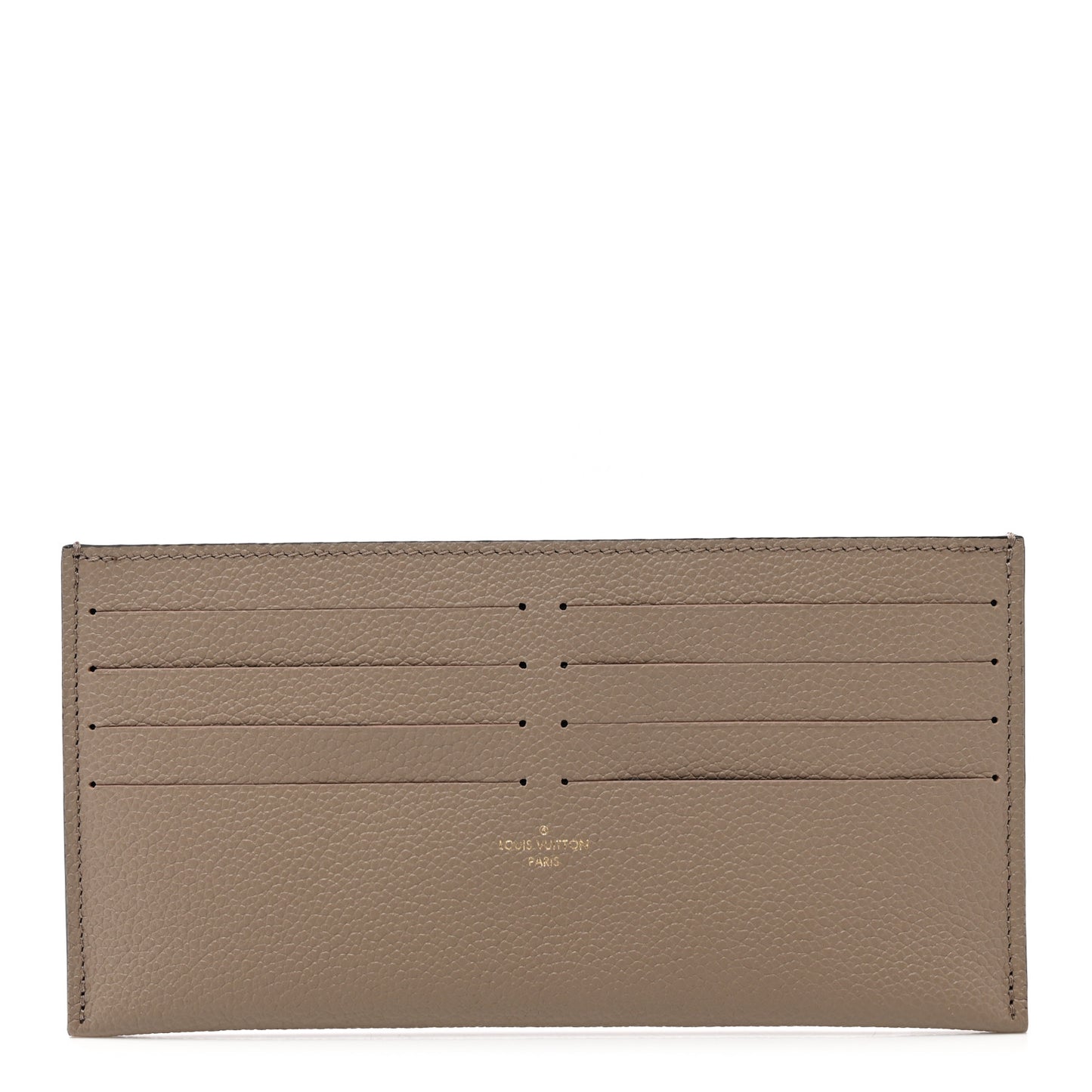 Calfskin Felicie Chain Wallet Card Holder Insert Tourterelle