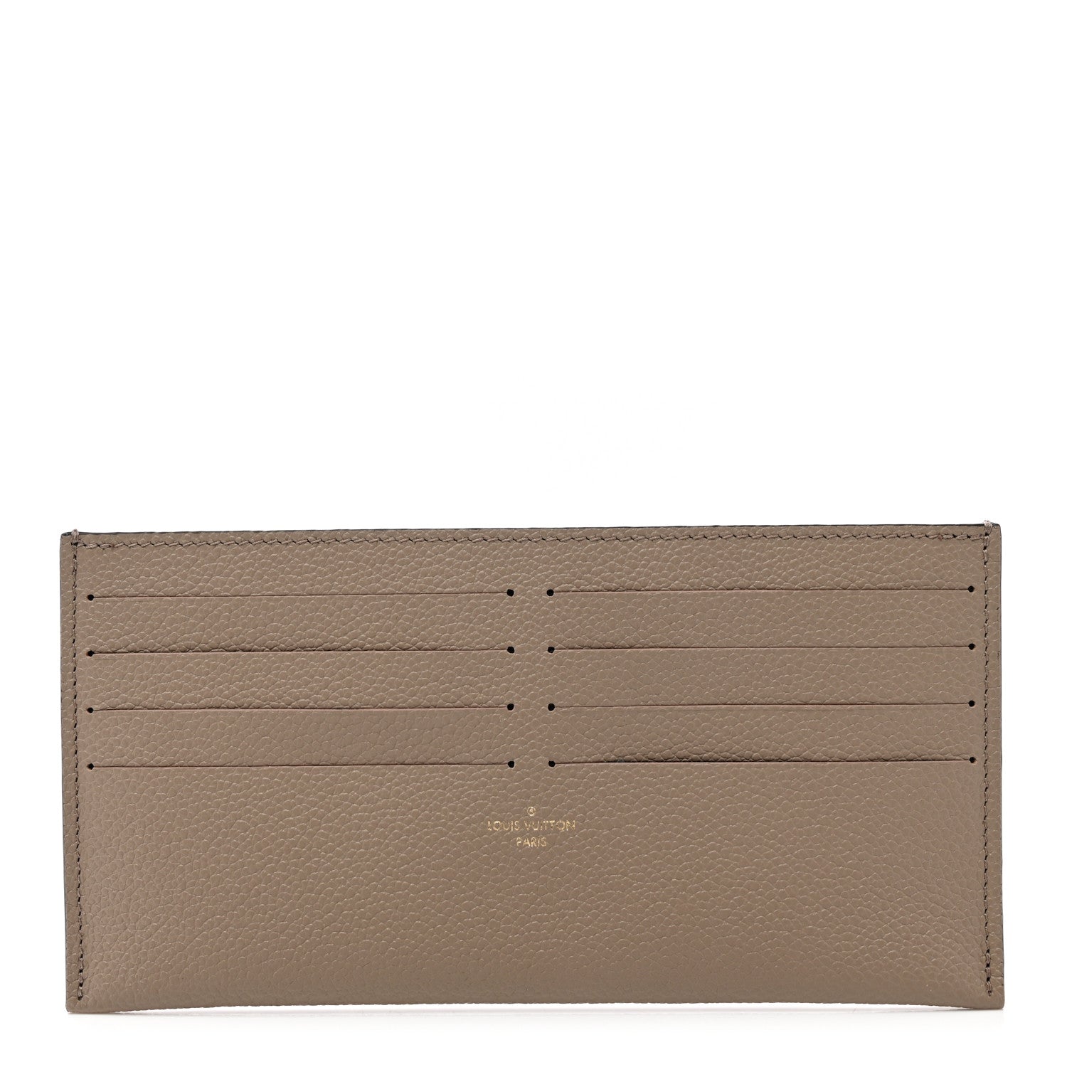 Louis Vuitton Calfskin Felicie Chain Wallet Card Holder Insert Tourterelle 1 of 6