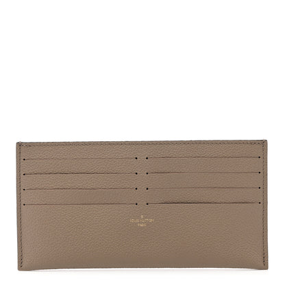 Louis Vuitton Calfskin Felicie Chain Wallet Card Holder Insert Tourterelle 1 of 6