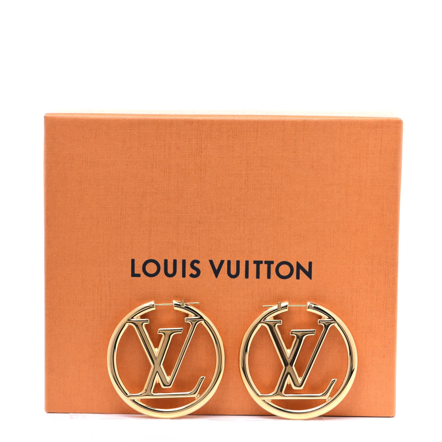 Metal Louise Hoop Earrings Gold
