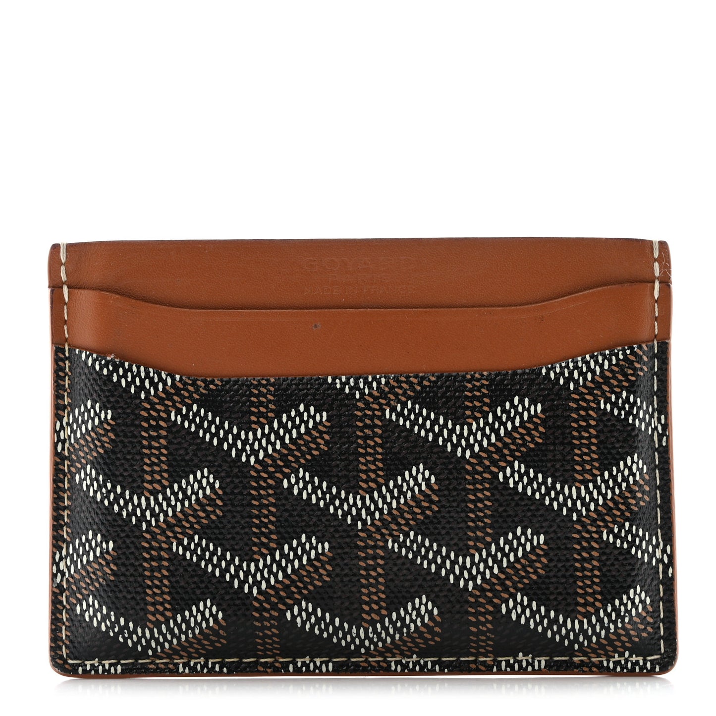 Goyardine Saint Sulpice Card Holder Black Gold