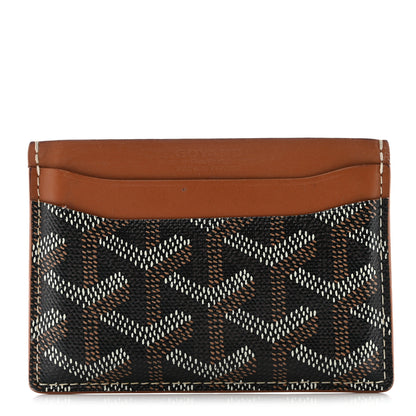 Goyard Goyardine Saint Sulpice Card Holder Black Gold 1 of 6