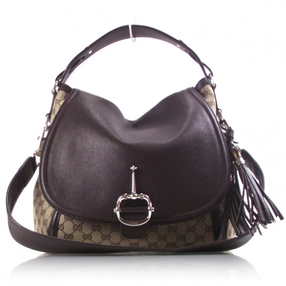 Monogram Techno Horsebit Large Flap Bag