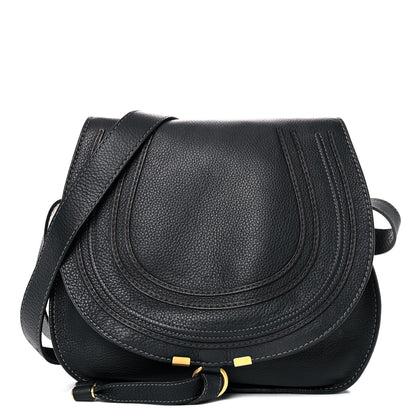 Chloe Calfskin Medium Marcie Round Crossbody Bag Black 1 of 21