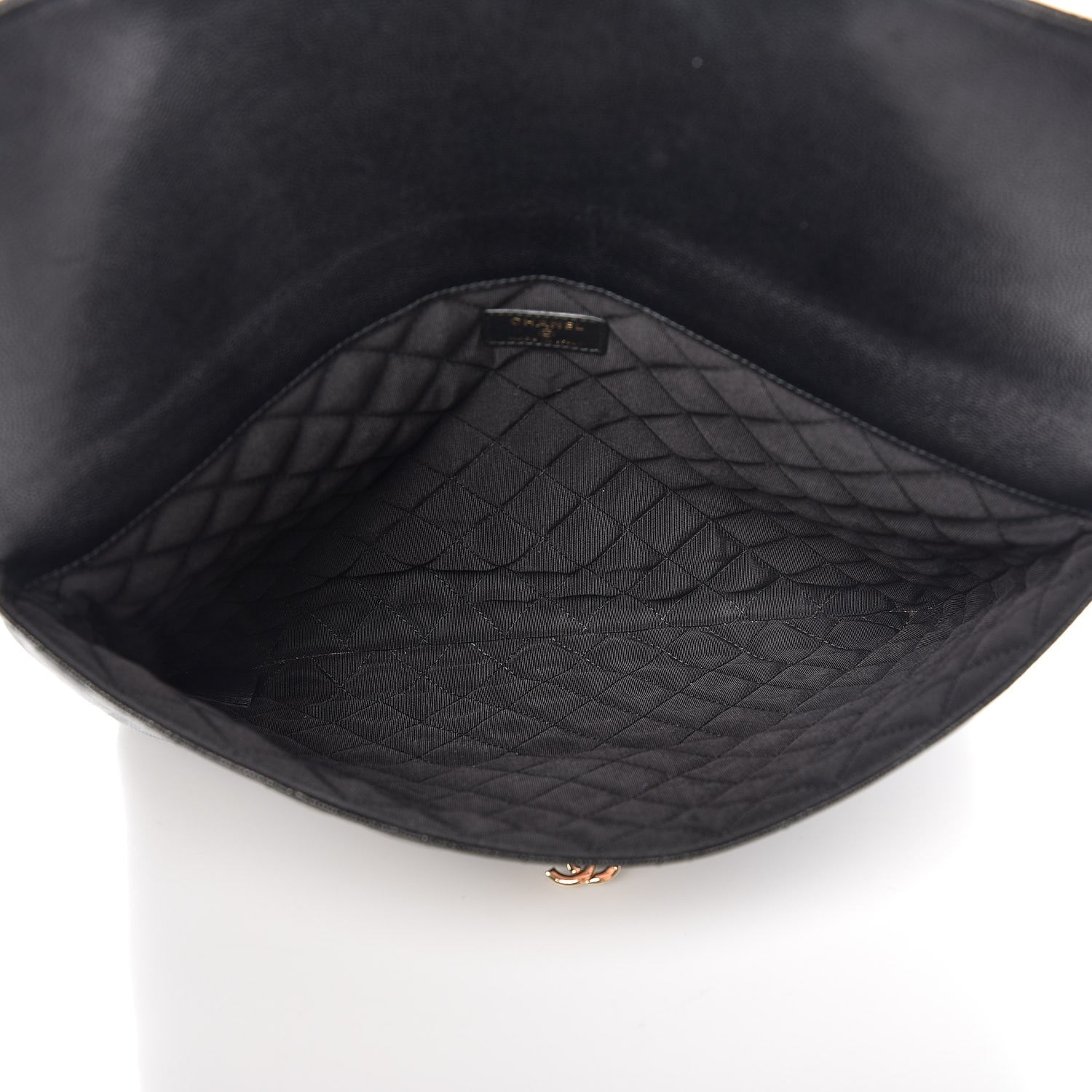 Chanel Caviar Quilted Large Golden Class Pouch Black 5 of 8