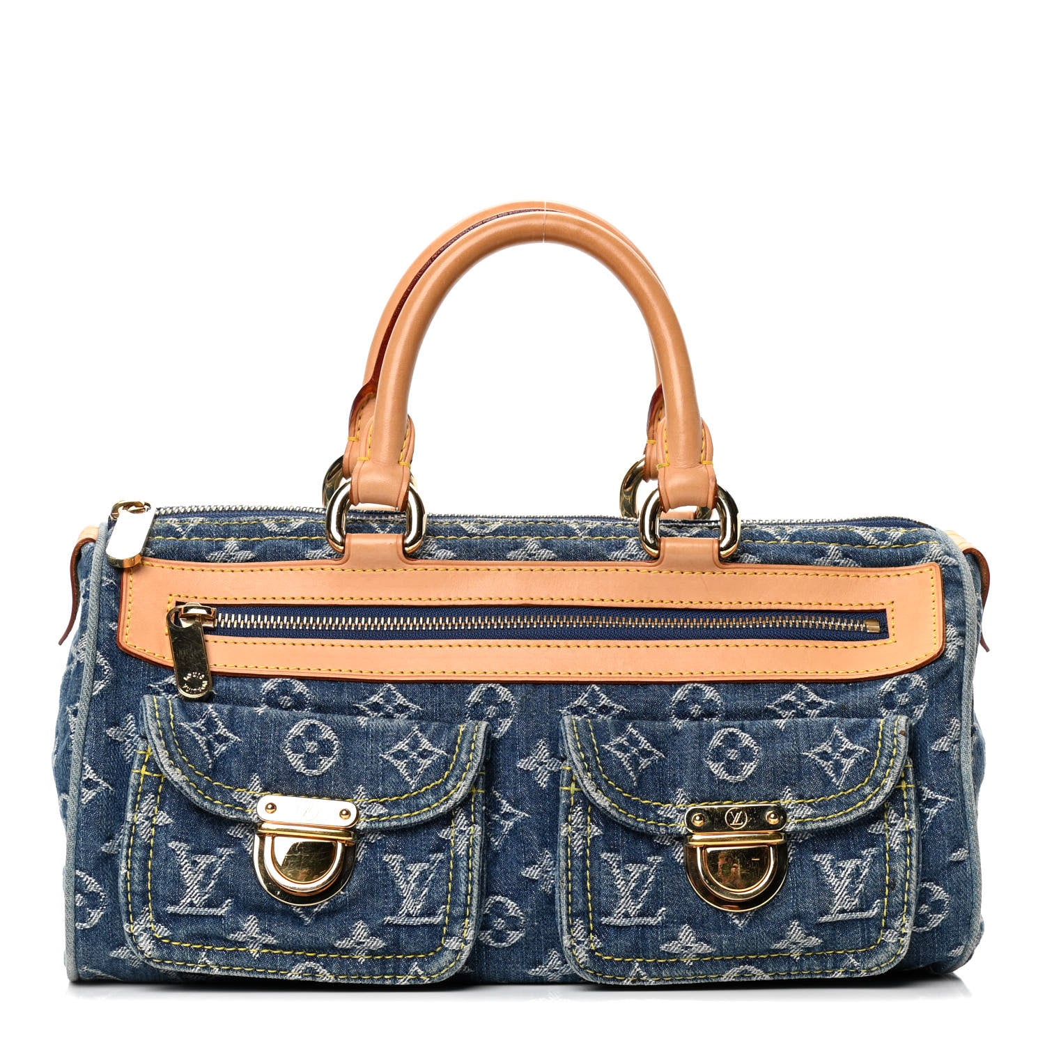 Louis Vuitton Monogram Denim Neo Speedy Blue 1 of 7