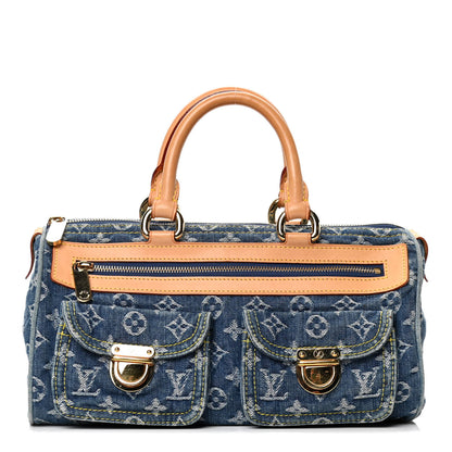 Louis Vuitton Monogram Denim Neo Speedy Blue 1 of 7
