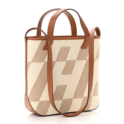 Hermes Swift Toile H Cabas H En Biais 27 Ecru Naturel Gold 3 of 10