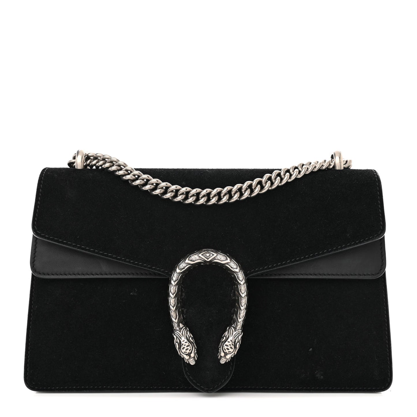 Suede Small Dionysus Shoulder Bag Black