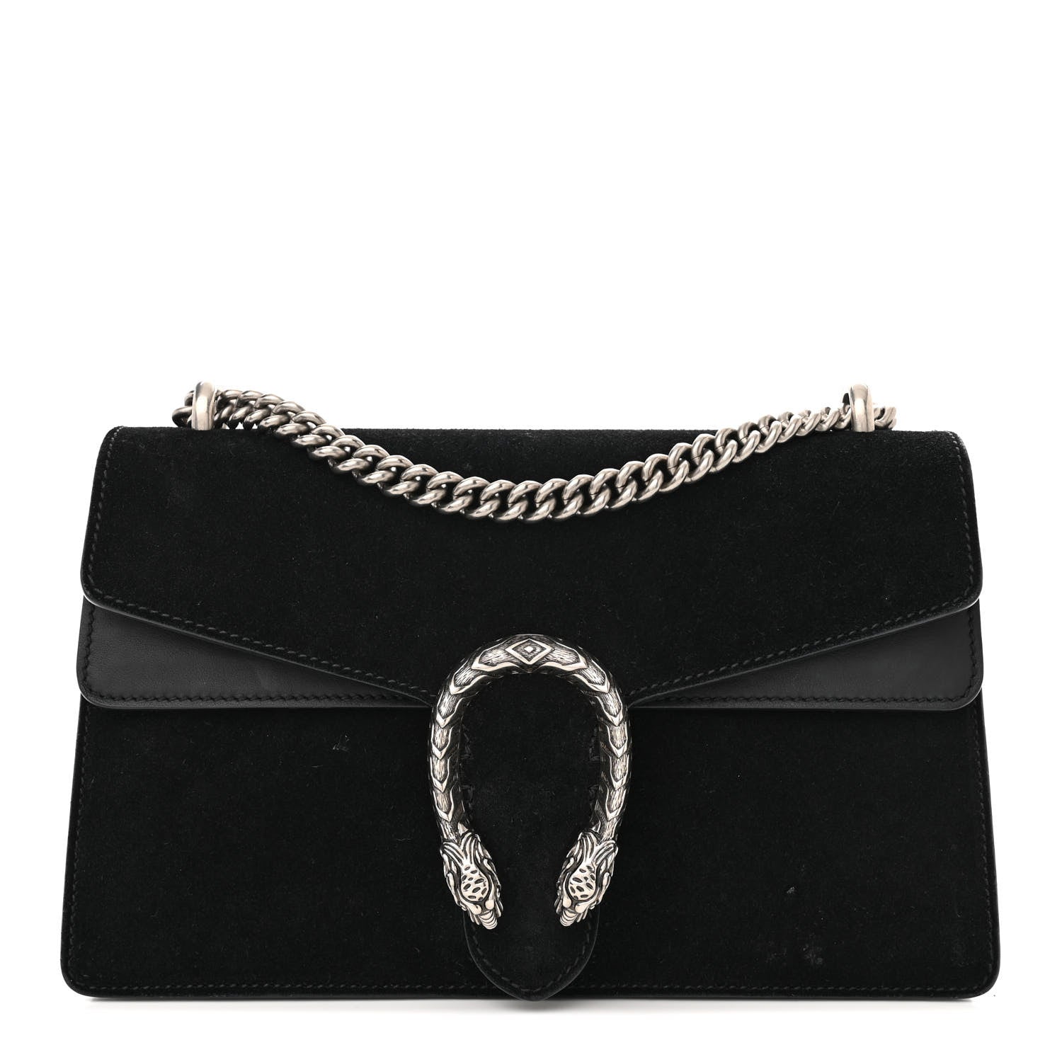 Gucci Suede Small Dionysus Shoulder Bag Black 1 of 16