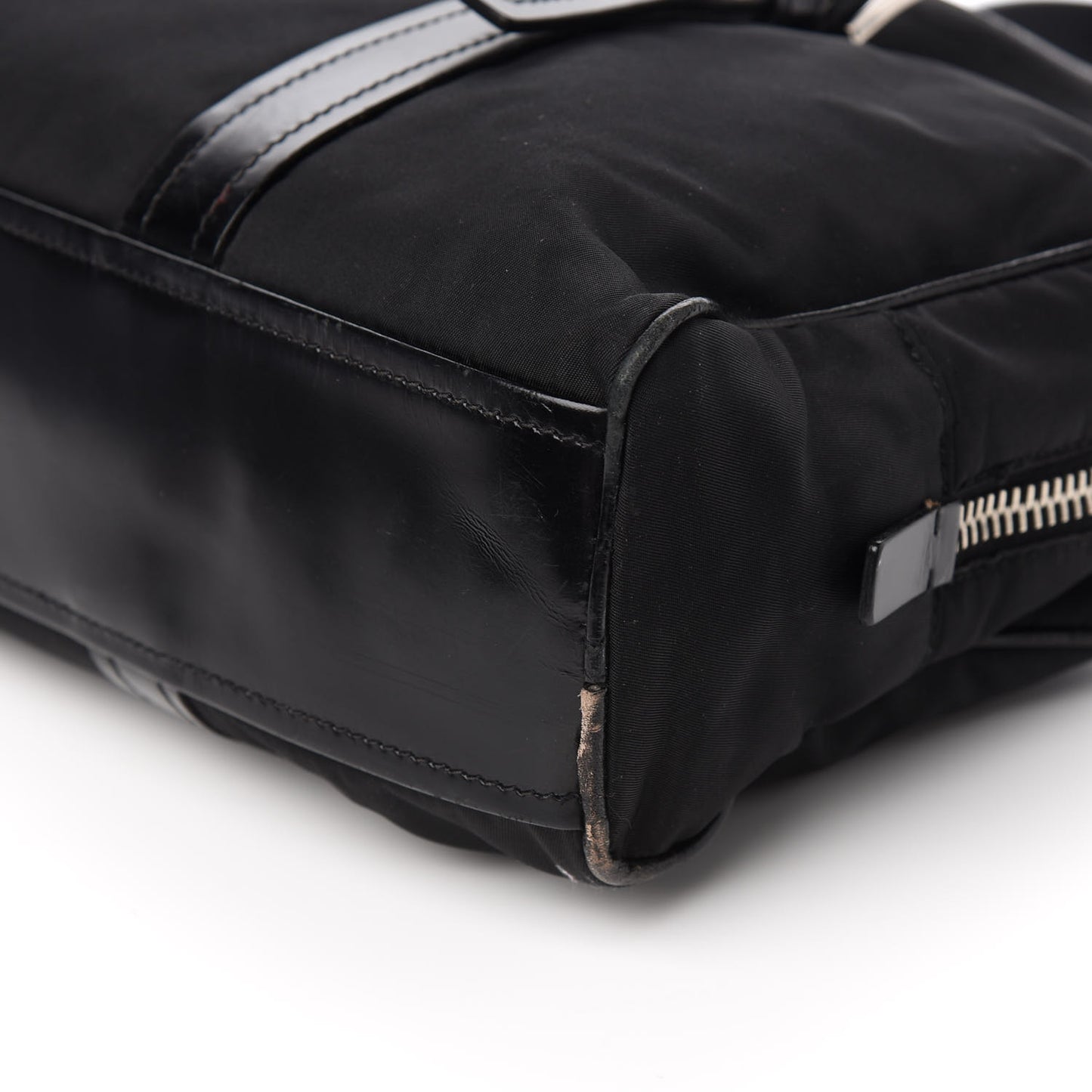 Tessuto Nylon Vitello Shoulder Bag Black