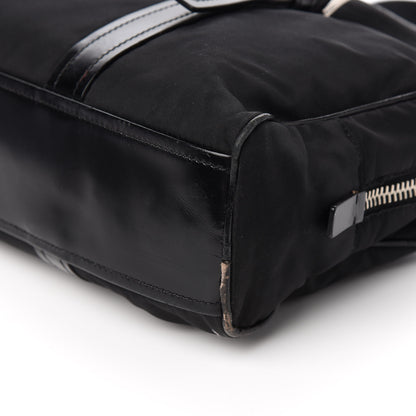 Prada Tessuto Nylon Vitello Shoulder Bag Black 8 of 10