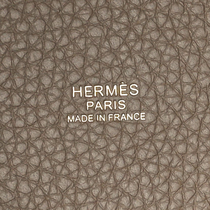Hermes Taurillon Clemence Picotin Lock 18 PM Etoupe 6 of 11