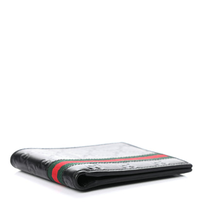 Gucci Guccissima Web Bi-Fold Wallet Black 4 of 7