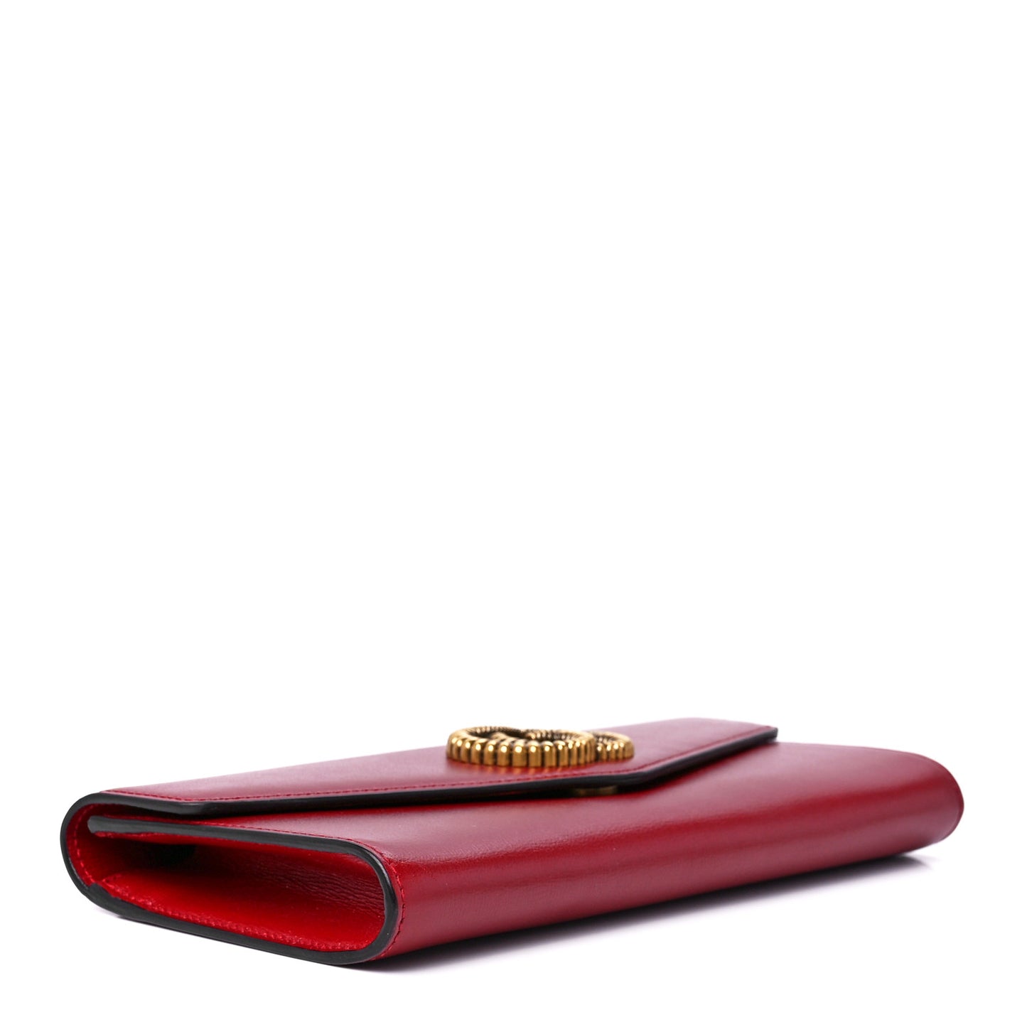 Textured Calfskin Torchon GG Broadway Envelope Clutch Romantic Cherry