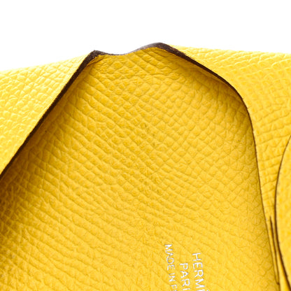 Hermes Epsom Bastia Coin Purse Jaune de Naples 8 of 13