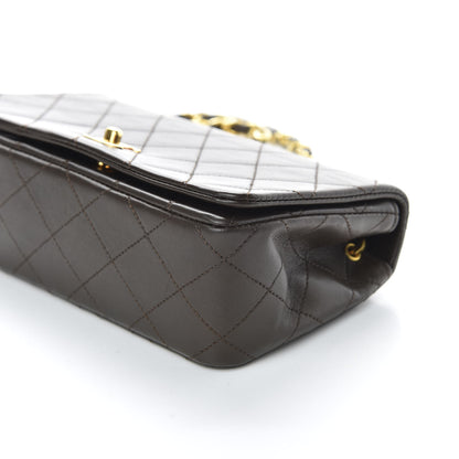 Chanel Lambskin Quilted Mini Flap Dark Brown 7 of 13