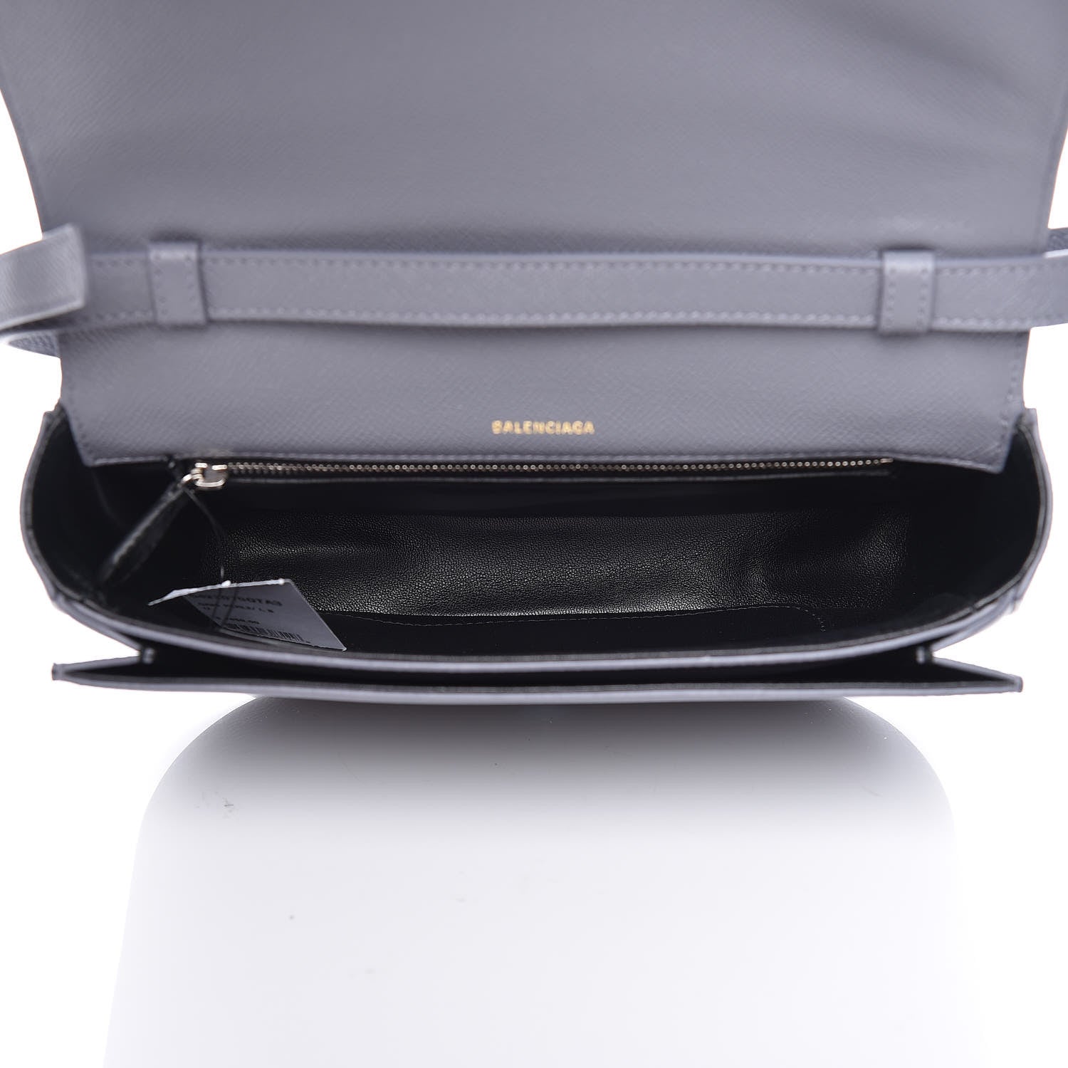 Balenciaga Grained Calfskin Logo S Ville Day Bag Gris Perle Fonce White 5 of 8