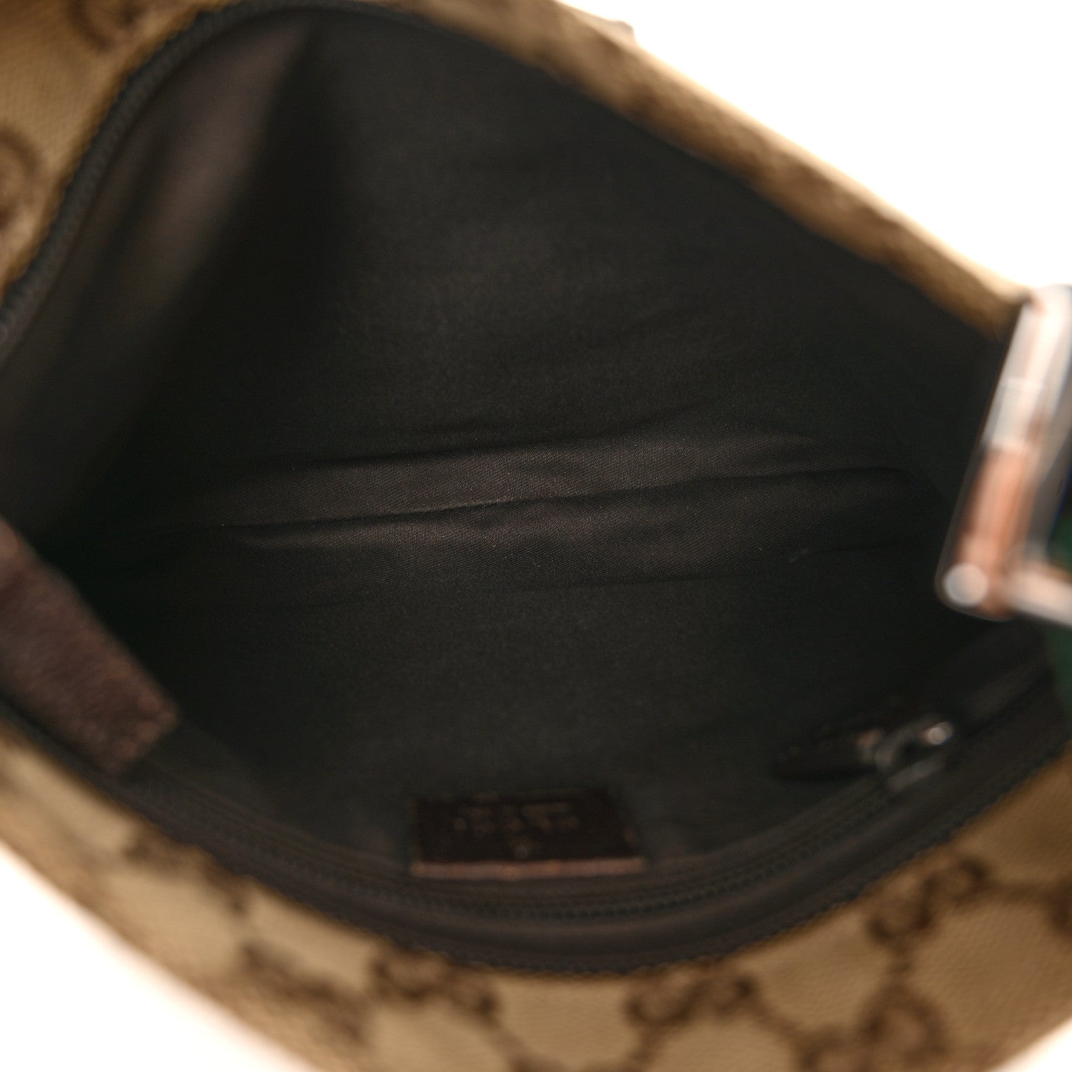 Gucci Monogram Web Small Flat Messenger Bag Brown 5 of 13