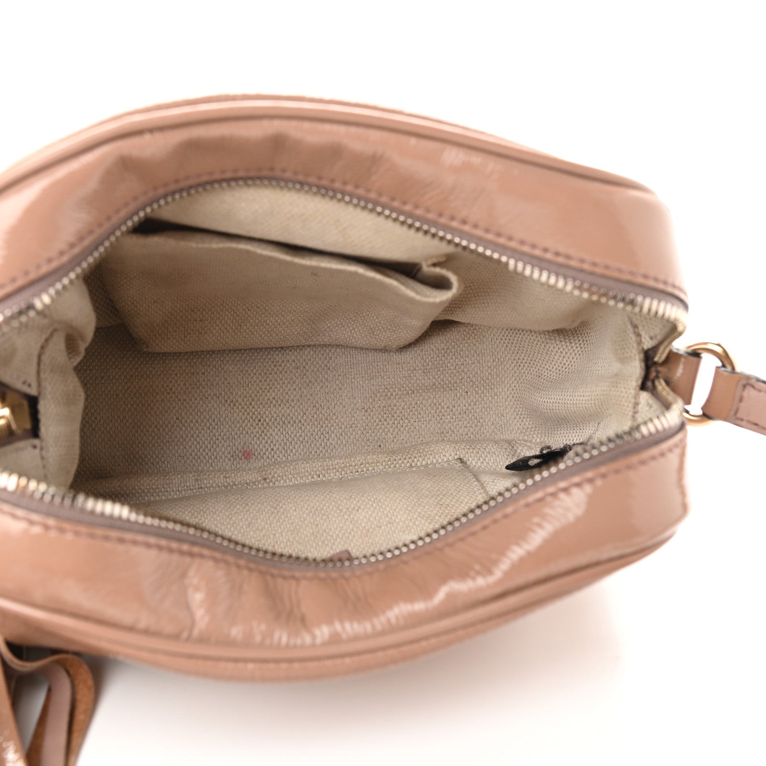 Gucci Vernice Naplack Small Soho Disco Bag Dark Cipria 4 of 11
