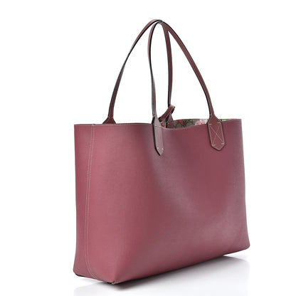 Gucci GG Supreme Monogram Blooms Medium Reversible Tote Beige Multicolor Dry Rose 6 of 20
