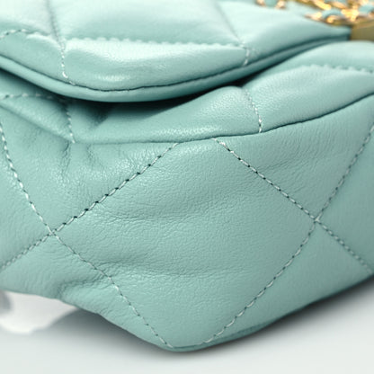Chanel Lambskin Quilted Chanel 19 Waist Bag Light Blue 8 of 9