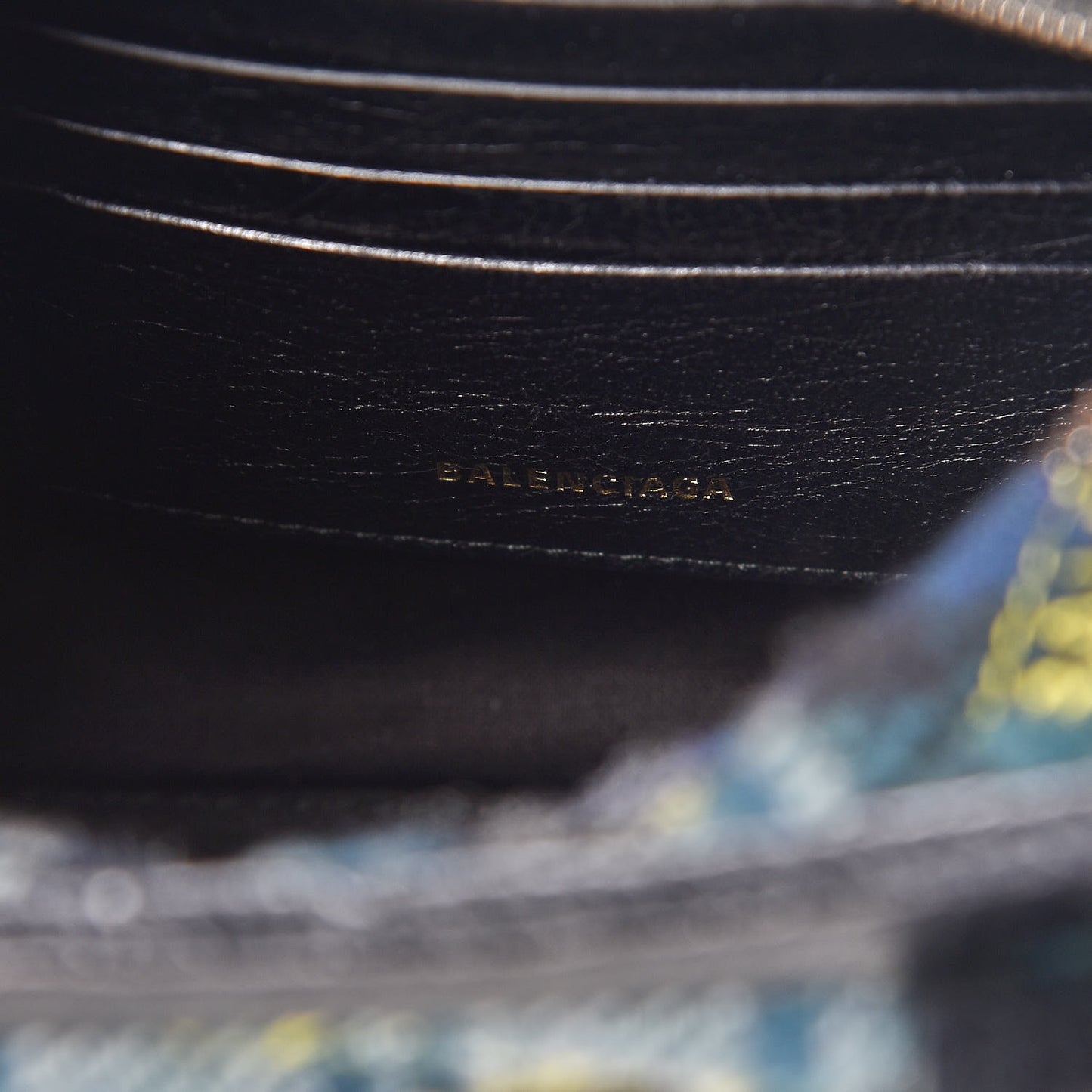 Wool Cuir Arena Plaid Diagonal Allover Logo Matelasse XXS Bazar Shopper Tote Green Blue Yellow