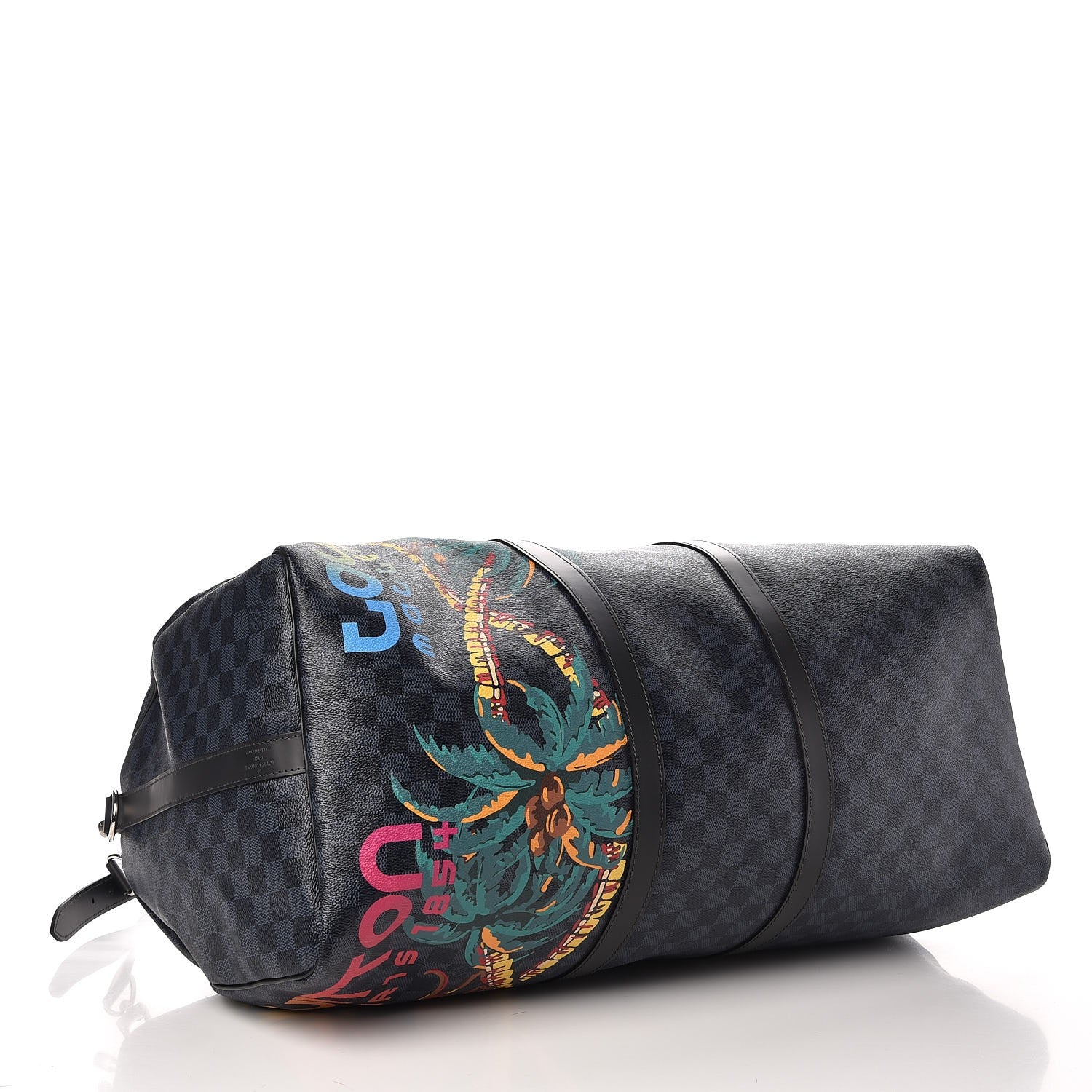 Louis Vuitton Damier Cobalt Jungle Keepall Bandouliere 55 4 of 7